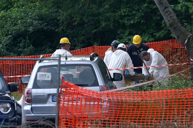IPA85139665 - Montefiorino (Mo). Finding and removal at the dl Pignone tower of the remains of Daniela Ruggi, the Vitriola girl who disappeared a year and a half ago whose cause of death is still unknown  Copyright: xRobertoxBrancolinix xRobertoxBrancolini Ipax 85139665