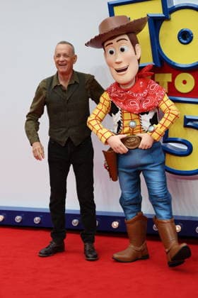 . 28 05 2026. London, United Kingdom. Tom Hanks arriving at the Toy Story 5 UK launch event in London.  xStephenxLockx xi-Imagesx IIM-26793-0003