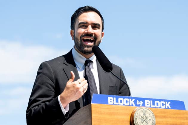 May 28, 2026, Queens, New York, United States: New York City Mayor ZOHRAN MAMDANI (D) speaking at a press conference about housing in Whitey Ford Field in Queens, New York. Queens United States - ZUMAb161 20260528_aap_b161_014 Copyright: xMichaelxBrochsteinx
