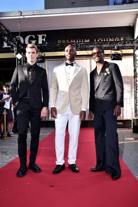 Tony Eberhardt, Godfrey Egbon and Ibo Ouro-Bodi attend the red carpet event for the finale of the 21st season of Germany s Next Topmodel on May 28, 2026 at the Zoo Palast in Berlin, Germany Red carpet event for the finale of the 21st season of Germany s Next Topmodel in Berlin, Germany *** Tony Eberhardt, Godfrey Egbon and Ibo Ouro Bodi attend the red carpet event for the finale of the 21st season of Germany s Next Topmodel on May 28, 2026 at the Zoo Palast in Berlin, Germany Red carpet event for the finale of the 21st season of Germany s Next Topmodel in Berlin, Germany