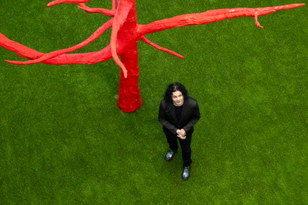 May 28, 2026, London, London, UK: LONDON, UK. Jack White, next to a recreation of his 2015 sculpture The Red Tree, which transforms a decaying tree into a striking artwork, at the preview of Ã¢â‚¬ËœJack White: These Thoughts May DisappearÃ¢â‚¬â ¢. This is first public exhibition of works by American artist and musician Jack White and the show runs 29 May to 13 September 2026 at Damien HirstÃ¢â‚¬â ¢s Newport Street Gallery near Vauxhall. London UK  - ZUMAl94_ 20260528_zaf_l94_023 Copyright: xStephenxChungx
