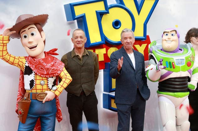 Woody, Tom Hanks, Tim Allen und Buzz beim UK Launch Event des Animationsfilms Toy Story 5 im Odeon Luxe Leicester Square. London, 28.05.2026 *** Woody, Tom Hanks, Tim Allen and Buzz at the UK launch event for the animated film Toy Story 5 at the Odeon Luxe Leicester Square London, 28 05 2026 Foto:xD.xJonesx xFuturexImagex toy_story_6548