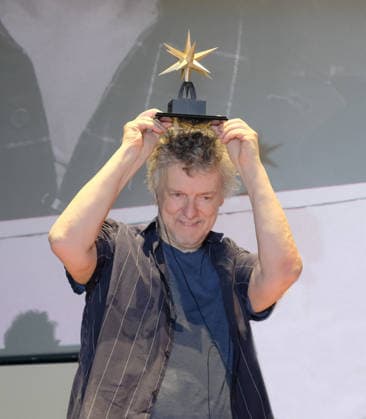 Michel Gondry At Stella Della Mole Award Ceremony - Turin French director Michel Gondry receives the Stella della Mole award in recognition of his contribution to filmmaking during a ceremony at Cinema Massimo in Turin, Italy, on May 28, 2026 alongside National Cinema Museum director Carlo Chatrian, as he reviews his eclectic career and introduces the screening of Microbo&Gasolina. Photo by Costantino Sergi IPA ABACAPRESS.COM Torino Torino  Copyright: xIPA ABACAx