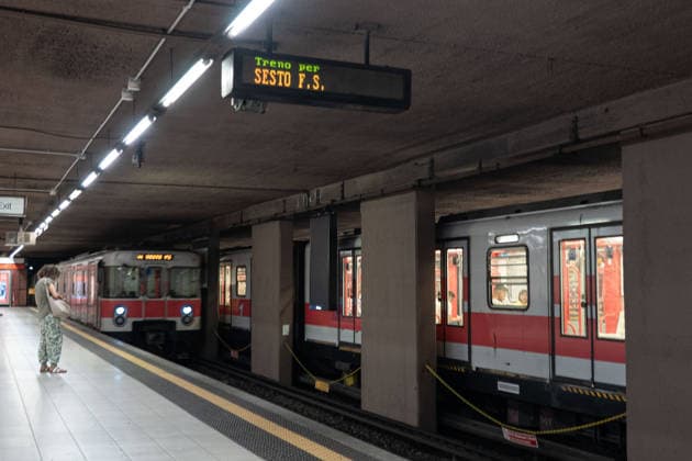 IPA85153768 - Milan, 29 05 26, National local transport strike, train disruptions at Cadorna station. Red Metro regular.  Copyright: xGiuliaxSciaccax xGiuliaxSciaccax 85153768