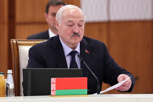 KAZAKHSTAN, ASTANA - MAY 29, 2026: Belarus President Alexander Lukashenko attends a narrow-format meeting of the Supreme Eurasian Economic Council. Alexander Kazakov Russian Presidential Press and Information Office TASS  93159046
