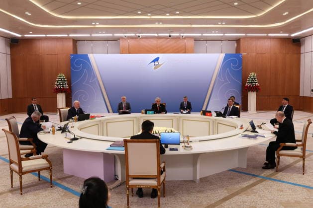 KAZAKHSTAN, ASTANA - MAY 29, 2026: A narrow-format meeting of the Supreme Eurasian Economic Council. Alexander Kazakov Russian Presidential Press and Information Office TASS  93159090