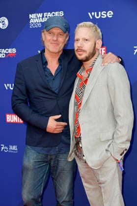 Christoph Müller und Marco Kreuzpaintner bei der Verleihung der Bunte New Faces Awards Film 2026 im Delphi Filmpalast. Berlin, 28.05.2026 *** Christoph Müller and Marco Kreuzpaintner at the presentation of the Bunte New Faces Awards Film 2026 at the Delphi Filmpalast Berlin, 28 05 2026 Foto:xM.xBehrensx xFuturexImagex new_faces_6512