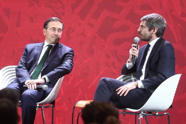 Sánchez presents the National Plan of Cultural Action Abroad The Minister of Culture, Ernest Urtasun d , the Minister of Foreign Affairs, European Union and Cooperation, José Manuel Albares i , during the presentation of the National Plan of Cultural Action Abroad, at the Cervantes Institute, on May 29, 2026, in Madrid Spain This plan aims to promote the internationalization of Spanish culture and heritage through three basic axes the defense of cultural rights and access to culture as a global public good the development of Spanish cultural diplomacy as a tool for peace, and the promotion of our cultural and creative industries in foreign markets 29 MAY 2026 Madrid Madrid Spain  Copyright: xEduardoxParrax 7558429