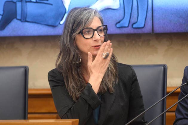 IPA85160379 - Rome Senate presentation of UN special rapporteur s report on the occupied Palestinian territories, pictured is Francesca Albanese  Copyright: xSTEFANOxCAROFEIx xSTEFANOxCAROFEIx xFOTOGRAMMAx 85160379