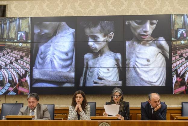 Foto IPP Marco Mattei Roma 29 05 2026 Senato presentazione del rapporto della relatrice speciale ONU sui territori palestinesi occupati, nella foto Dario Carotenuto Laura Boldrini Francesca Albanese Peppe De Cristofaro sullo sfondo immagini da Gaza Italy Photo Press - World Copyright . *** Photo IPP Marco Mattei Rome 29 05 2026 Senate presentation of the report of the UN special rapporteur on the occupied Palestinian territories, pictured Dario Carotenuto Laura Boldrini Francesca Albanese Peppe De Cristofaro in the background images from Gaza Italy Photo Press World Copyright 