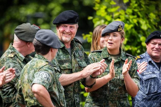 breda, The Netherlands, 2026-05-29 15:17:37 BREDA, 29-05-2026, Breda Barracks. Queen Maxima has received her beret after successfully completing reservist training with the Royal Netherlands Army. She is doing this because the security of the Netherlands can no longer be taken for granted. Upon completion of her training, she will attain the rank of Lieutenant Colonel. PHOTO: NLBeeld Pool Rob Engelaar Credit: NL Beeld Patrick van Emst  Copyright: xx x