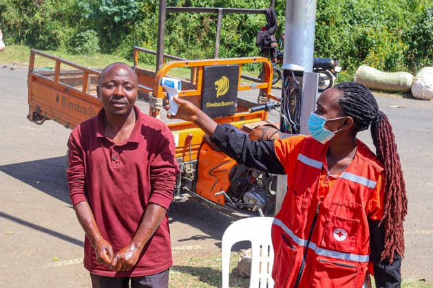Uganda tightens health screening at DRC border amid Ebola rise BUNAGANA, UGANDA - MAY 29: Uganda increases health screening and security measures at border crossings due to rising Ebola cases in Bunagana, Uganda, on May 29, 2026. At the Bunagana border post, travelers entering Uganda undergo temperature checks and health screening, while hygiene rules and handwashing procedures are strictly enforced. Health workers also provide frequent information on Ebola prevention measures. Nicholas Kajoba Anadolu Bunagana Uganda. Editorial use only. Please get in touch for any other usage.  Copyright: x2026xAnadoluxNicholasxKajobax