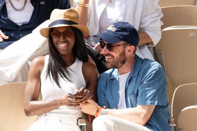 Celebs in the tribunes at Roland Garros 2026 - Paris LZ Antoine Gouy and Kaba Fanta attend the 6rd day of the Roland-Garros 2026 at Roland Garros on May 29, 2026 in Paris, France. Photo by Laurent Zabulon ABACAPRESS.COM  Copyright: xZabulonxLaurent ABACAx
