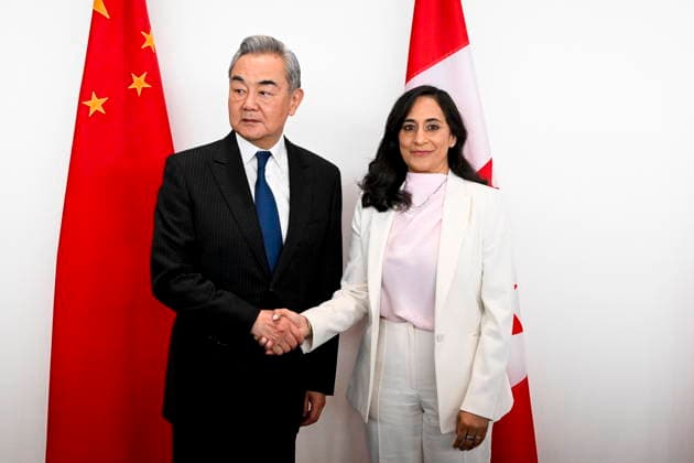 May 29, 2026, Ottawa, On, Canada: Minister of Foreign Affairs Anita Anand meets with the Foreign Minister of China Wang Yi at Global Affairs Canada in Ottawa, on Friday, May 29, 2026. Ottawa Canada  - ZUMAc35_ 20260529_zaf_c35_002 Copyright: xSpencerxColbyx