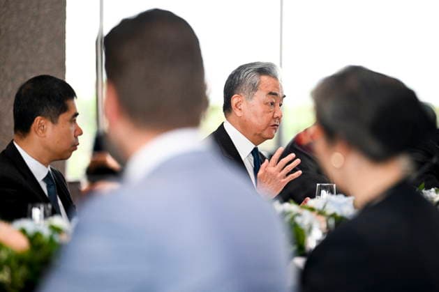May 29, 2026, Ottawa, On, Canada: Foreign Minister of China Wang Yi speaks as he meets with Minister of Foreign Affairs Anita Anand, not pictured, at Global Affairs Canada in Ottawa, on Friday, May 29, 2026. Ottawa Canada  - ZUMAc35_ 20260529_zaf_c35_008 Copyright: xSpencerxColbyx