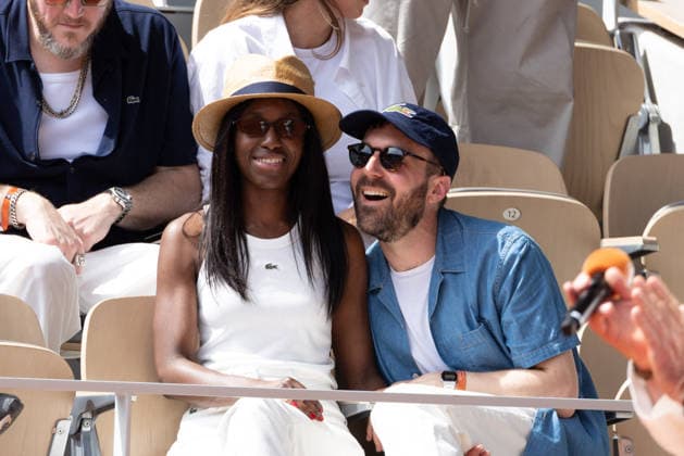 2026 French Open - Celebrities In Stand Day 6 NB Antoine Gouy and Kaba Fanta in stand day 6 during the 2026 French Open at Roland Garros on May 29, 2026 in Paris, France. Photo by Nasser Berzane ABACAPRESS.COM  Copyright: xBerzanexNasser ABACAx