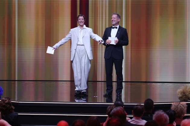 DEUTSCHER FILMPREIS 2026 - SHOW Vicky Krieps und Florian Gallenberger bei der Verleihung DEUTSCHER FILMPREIS 2026 in Berlin *** GERMAN FILM AWARD 2026 SHOW Vicky Krieps and Florian Gallenberger at the GERMAN FILM AWARD 2026 ceremony in Berlin Copyright: xEventpressxFuhrx