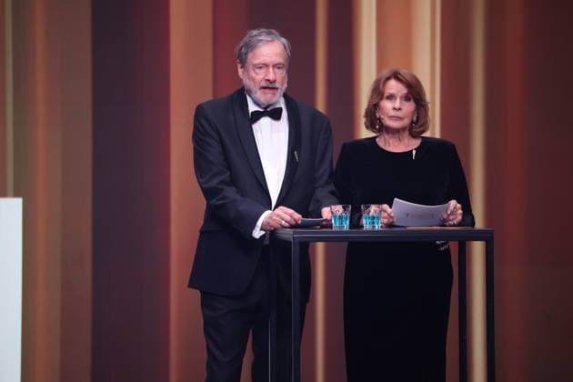 DEUTSCHER FILMPREIS 2026 - SHOW Senta Berger & Michael Wittenborn Laudatoren BESTE WEIBLICHE NEBENROLLE bei der Verleihung DEUTSCHER FILMPREIS 2026 in Berlin *** GERMAN FILM AWARD 2026 SHOW Senta Berger Michael Wittenborn Laudators BEST FEMALE NEBENROLLE at the GERMAN FILM AWARD 2026 ceremony in Berlin Copyright: xEventpressxFuhrx