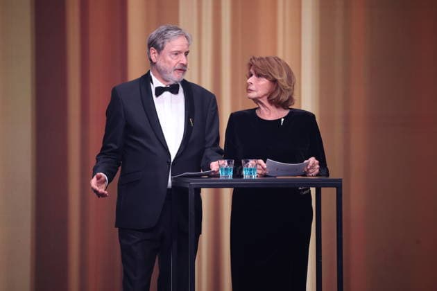 DEUTSCHER FILMPREIS 2026 - SHOW Senta Berger & Michael Wittenborn Laudatoren BESTE WEIBLICHE NEBENROLLE bei der Verleihung DEUTSCHER FILMPREIS 2026 in Berlin *** GERMAN FILM AWARD 2026 SHOW Senta Berger Michael Wittenborn Laudators BEST FEMALE NEBENROLLE at the GERMAN FILM AWARD 2026 ceremony in Berlin Copyright: xEventpressxFuhrx