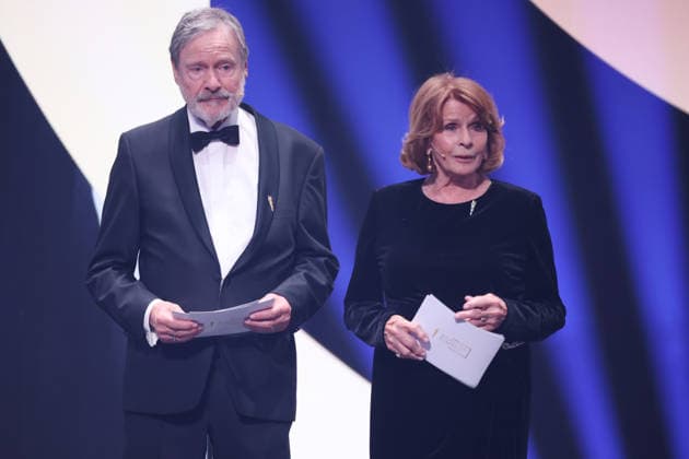 DEUTSCHER FILMPREIS 2026 - SHOW Senta Berger & Michael Wittenborn Laudatoren BESTE WEIBLICHE NEBENROLLE bei der Verleihung DEUTSCHER FILMPREIS 2026 in Berlin *** GERMAN FILM AWARD 2026 SHOW Senta Berger Michael Wittenborn Laudators BEST FEMALE NEBENROLLE at the GERMAN FILM AWARD 2026 ceremony in Berlin Copyright: xEventpressxFuhrx