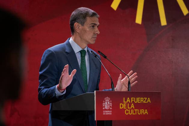 Spanish Prime Minister Pedro Sanchez presents the 2026–2028 National Cultural Action Plan Abroad in Madrid - 29 May. Spanish Prime Minister, Pedro Sánchez presents the 2026–2028 National Cultural Action Plan Abroad, a strategy aimed at helping Spanish cultural industries expand into new markets and strengthen their international presence. The plan aims to help Spanish cultural industries expand internationally, strengthen the global presence of Spanish and co-official languages, and focus efforts on key regions such as Asia, Latin America, and the United States. Madrid Spain Copyright: xGuillermoxGutierrezxCarrascalx xSOPAxImagesx 2026_05_29_Pedro Sanchez_Cultura_19