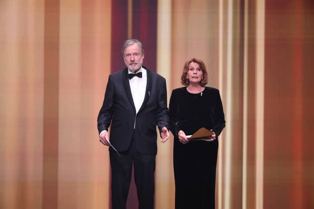 DEUTSCHER FILMPREIS 2026 - SHOW Senta Berger & Michael Wittenborn Laudatoren BESTE WEIBLICHE NEBENROLLE bei der Verleihung DEUTSCHER FILMPREIS 2026 in Berlin *** GERMAN FILM AWARD 2026 SHOW Senta Berger Michael Wittenborn Laudators BEST FEMALE NEBENROLLE at the GERMAN FILM AWARD 2026 ceremony in Berlin Copyright: xEventpressxFuhrx