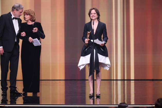 DEUTSCHER FILMPREIS 2026 - SHOW Senta Berger & Michael Wittenborn und Gewinnerin Lena Urzendowsky BESTE WEIBLICHE NEBENROLLE bei der Verleihung DEUTSCHER FILMPREIS 2026 in Berlin *** GERMAN FILM AWARD 2026 SHOW Senta Berger Michael Wittenborn and winner Lena Urzendowsky BEST FEMALE NEBENROLLE at the GERMAN FILM AWARD 2026 ceremony in Berlin Copyright: xEventpressxFuhrx