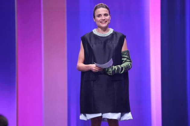 DEUTSCHER FILMPREIS 2026 - SHOW Mala Emde Laudatorin BESTES KOSTÜMBILD bei der Verleihung DEUTSCHER FILMPREIS 2026 in Berlin *** GERMAN FILM AWARD 2026 SHOW Mala Emde Laudator BEST COSTUME IMAGE at the GERMAN FILM AWARD 2026 ceremony in Berlin Copyright: xEventpressxFuhrx