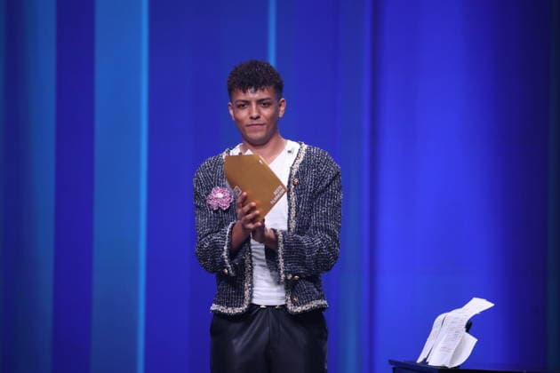 DEUTSCHER FILMPREIS 2026 - SHOW Louis Philippson Laudator BESTE FILMMUSIK bei der Verleihung DEUTSCHER FILMPREIS 2026 in Berlin Copyright: xEventpressxFuhrx