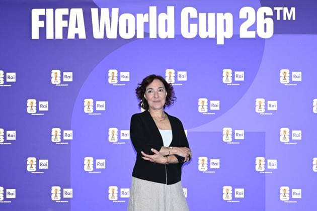 IPA85167026 - Rome : Olympic Stadium Press Room . FIFA World Cup 2026 presentation . In the photo : Tiziana Alla  Copyright: xMaurizioxD Avanzox xMaurizioxDxAvanzox 85167026