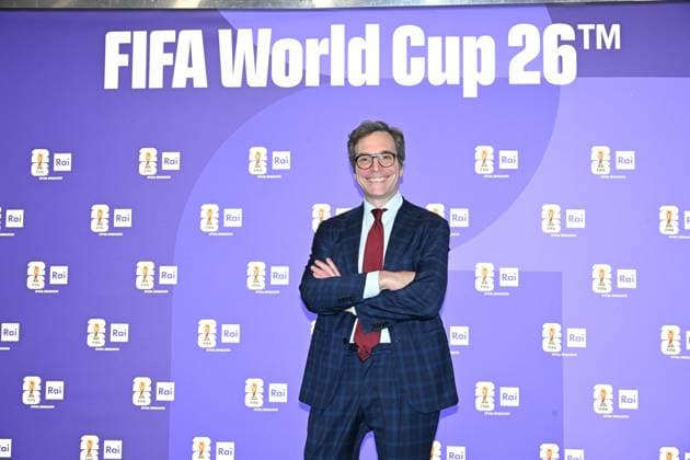 IPA85167205 - Rome : Olympic Stadium Press Room . FIFA World Cup 2026 presentation . In the photo : Marco Lollobrigida  Copyright: xMaurizioxD Avanzox xMaurizioxDxAvanzox 85167205