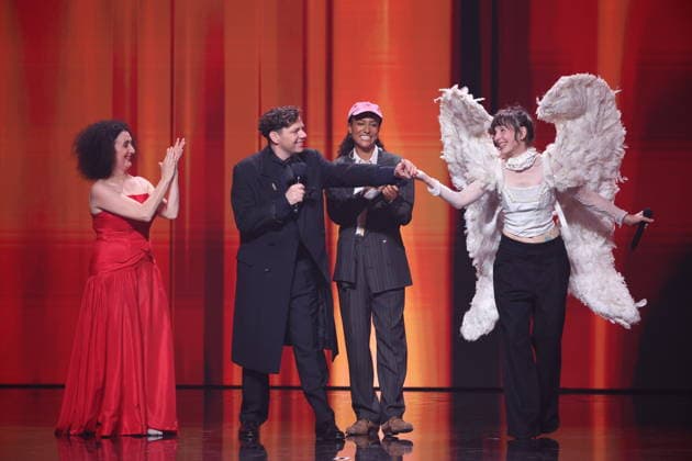 DEUTSCHER FILMPREIS 2026 - SHOW Christian Friedel, Lary, Meret Becker bei der Verleihung DEUTSCHER FILMPREIS 2026 in Berlin *** GERMAN FILM AWARD 2026 SHOW Christian Friedel, Lary, Meret Becker at the GERMAN FILM AWARD 2026 ceremony in Berlin Copyright: xEventpressxFuhrx