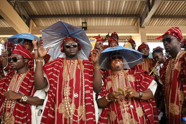 Ojude Oba Festival brings colorful celebrations to Ogun State in Nigeria OGUN STATE, NIGERIA - MAY 29: Traditional Ojude Oba Festival held takes place in honor of the Awujale, the traditional ruler of the Ijebu Kingdom, with residents filling the streets in vibrant traditional attire, in Ogun State in southwestern Nigeria, on May 29, 2026. The festival, symbolizing cultural identity, unity, and togetherness, features music and dancing as participants from different age and social groups join the celebrations. Emmanuel Osodi Anadolu Ogun Nigeria. Editorial use only. Please get in touch for any other usage.  Copyright: x2026xAnadoluxEmmanuelxOsodix