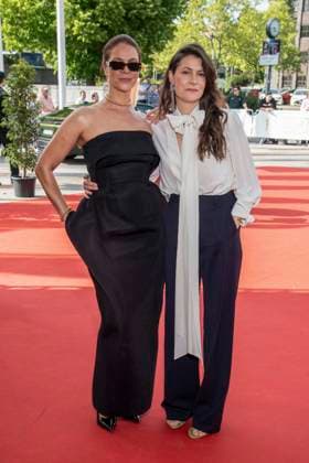 ABB FILMPREIS- Jessica Schwarz mit Begleitung zu Gast auf dem roten Teppich bei der Verleihung des Deutschen Filmpreis Lola 26 am Palais am Funkturm am 29.05.2026 in Berlin Berlin Deutschland *** ABB FILMPREIS Jessica Schwarz with companion on the red carpet at the German Film Award Lola 26 at Palais am Funkturm on May 29, 2026 in Berlin Berlin Germany