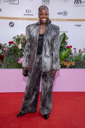 ABB FILMPREIS- Florence Kasumba zu Gast auf dem roten Teppich bei der Verleihung des Deutschen Filmpreis Lola 26 am Palais am Funkturm am 29.05.2026 in Berlin Berlin Deutschland *** ABB FILMPREIS Florence Kasumba on the red carpet at the German Film Award Lola 26 at Palais am Funkturm on May 29, 2026 in Berlin Berlin Germany