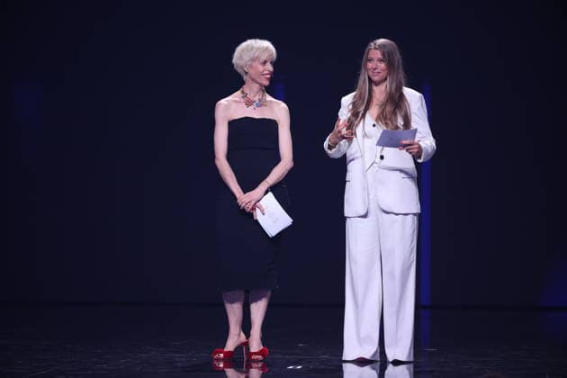 DEUTSCHER FILMPREIS 2026 - SHOW Nina und Katja Eichinger Laudatorinnen BERND EICHINGER PREIS bei der Verleihung DEUTSCHER FILMPREIS 2026 in Berlin *** GERMAN FILM AWARD 2026 SHOW Nina and Katja Eichinger present the BERND EICHINGER AWARD at the GERMAN FILM AWARD 2026 ceremony in Berlin Copyright: xEventpressxFuhrx