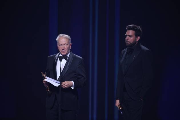 DEUTSCHER FILMPREIS 2026 - SHOW Thomas Wöbke und Philipp Trauer - BERND EICHINGER PREIS bei der Verleihung DEUTSCHER FILMPREIS 2026 in Berlin *** GERMAN FILM AWARD 2026 SHOW Thomas Wöbke and Philipp Trauer BERND EICHINGER PRIZE at the GERMAN FILM AWARD 2026 ceremony in Berlin Copyright: xEventpressxFuhrx