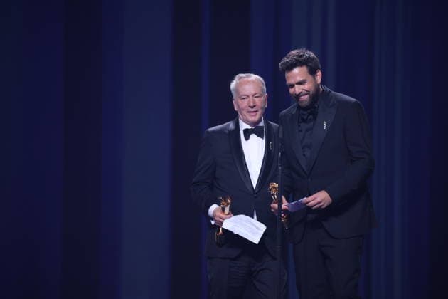 DEUTSCHER FILMPREIS 2026 - SHOW Thomas Wöbke und Philipp Trauer - BERND EICHINGER PREIS bei der Verleihung DEUTSCHER FILMPREIS 2026 in Berlin *** GERMAN FILM AWARD 2026 SHOW Thomas Wöbke and Philipp Trauer BERND EICHINGER PRIZE at the GERMAN FILM AWARD 2026 ceremony in Berlin Copyright: xEventpressxFuhrx