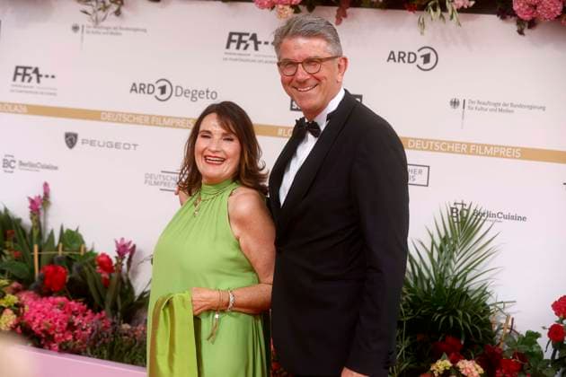 29.05.2026, Kulturstaatsminister Weimer, und Ehefrau bei der Verleihung des Deutscher Filmpreis, 2026, Lola, in Berlin, Roter Teppich, *** 29 05 2026, Minister of State for Culture Weimer, and wife at the German Film Award ceremony, 2026, Lola, in Berlin, red carpet,
