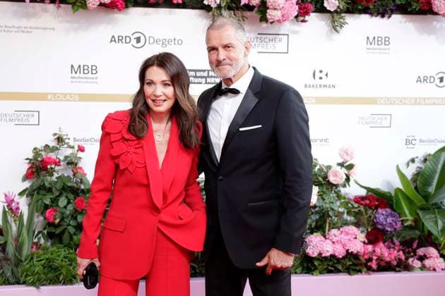 29.05.2026, Iris Berben, Heiko Kiesow, bei der Verleihung des Deutscher Filmpreis, 2026, Lola, in Berlin, Roter Teppich, *** 29 05 2026, Iris Berben, Heiko Kiesow, at the German Film Award ceremony, 2026, Lola, in Berlin, Red Carpet,