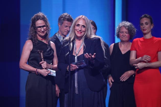 DEUTSCHER FILMPREIS 2026 - SHOW SIRI HUSTVEDT DANCE AROUND THE SELF Produktion: Irene Höfer âˆ™ Medea Film Factory, Dschoint Ventschr Filmproduktion, Regie: Sabine Lidl - BESTER DOKUMENTARFILM bei der Verleihung DEUTSCHER FILMPREIS 2026 in Berlin *** GERMAN FILM AWARD 2026 SHOW SIRI HUSTVEDT DANCE AROUND THE SELF Production Irene Höfer âˆ™ Medea Film Factory, Dschoint Ventschr Filmproduktion, Director Sabine Lidl BEST DOCUMENTARY FILM at the GERMAN FILM AWARD 2026 ceremony in Berlin Copyright: xEventpressxFuhrx