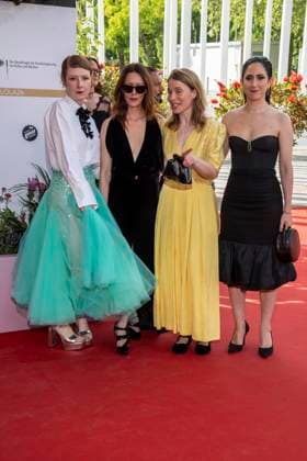 ABB FILMPREIS- Sarah Bauerett, Lavinia Wilson und Anna Brüggemann zu Gast auf dem roten Teppich bei der Verleihung des Deutschen Filmpreis Lola 26 am Palais am Funkturm am 29.05.2026 in Berlin Berlin Deutschland *** ABB FILMPREIS Sarah Bauerett, Lavinia Wilson and Anna Brüggemann as guests on the red carpet at the German Film Award Lola 26 ceremony at Palais am Funkturm on 29 05 2026 in Berlin Berlin Germany
