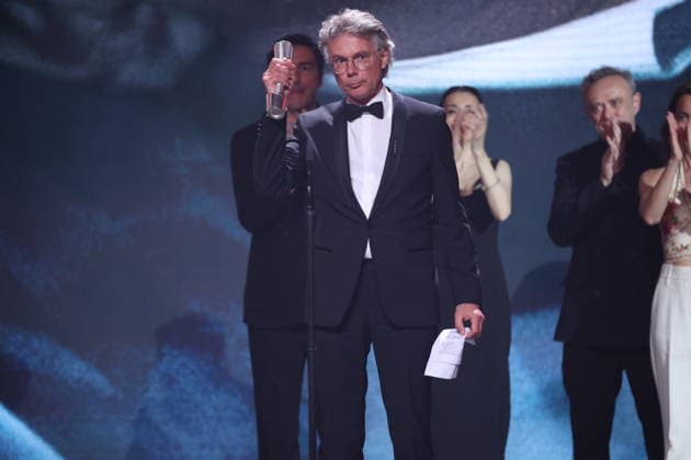 DEUTSCHER FILMPREIS 2026 - SHOW BESTER SPIELFILM SILBER - GELBE BRIEFE bei der Verleihung DEUTSCHER FILMPREIS 2026 in Berlin *** GERMAN FILM AWARD 2026 SHOW BEST PLAYFILM SILVER YELLOW LETTERS at the GERMAN FILM AWARD 2026 ceremony in Berlin Copyright: xEventpressxFuhrx