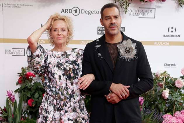 29.05.2026, Katja Riemann, Michael Klammer, bei der Verleihung des Deutscher Filmpreis, 2026, Lola, in Berlin, Roter Teppich, *** 29 05 2026, Katja Riemann, Michael Klammer, at the German Film Award ceremony, 2026, Lola, in Berlin, Red Carpet,