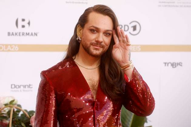 29.05.2026, Riccardo Simonetti, bei der Verleihung des Deutscher Filmpreis, 2026, Lola, in Berlin, Roter Teppich, *** 29 05 2026, Riccardo Simonetti, at the presentation of the German Film Award, 2026, Lola, in Berlin, Red Carpet,