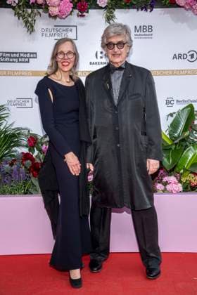 ABB FILMPREIS- Donata Wenders und Wim Wenders zu Gast auf dem roten Teppich bei der Verleihung des Deutschen Filmpreis Lola 26 am Palais am Funkturm am 29.05.2026 in Berlin Berlin Deutschland *** ABB FILMPREIS Donata Wenders and Wim Wenders as guests on the red carpet at the German Film Award Lola 26 ceremony at Palais am Funkturm on 29 05 2026 in Berlin Berlin Germany