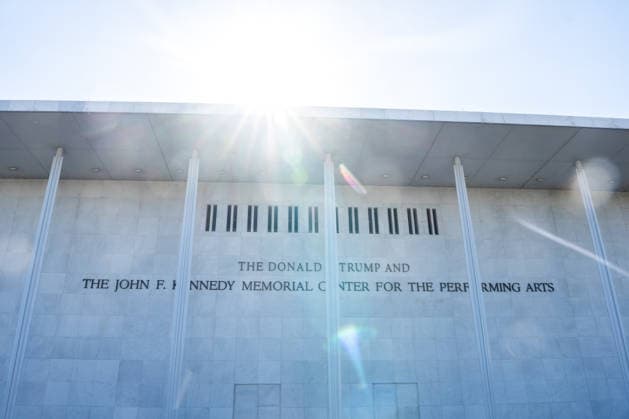 The Donald J. Trump and John F. Kennedy Center for the Performing Arts in Washington, DC on Friday, May 29, 2026. A federal judge ruled that President Trump overstepped his authority by renaming the Kennedy Center after himself, ordering Trump s name to be removed and reversing a decision to close the performing arts center for renovations.  WAP20260529132a AARONxSCHWARTZ