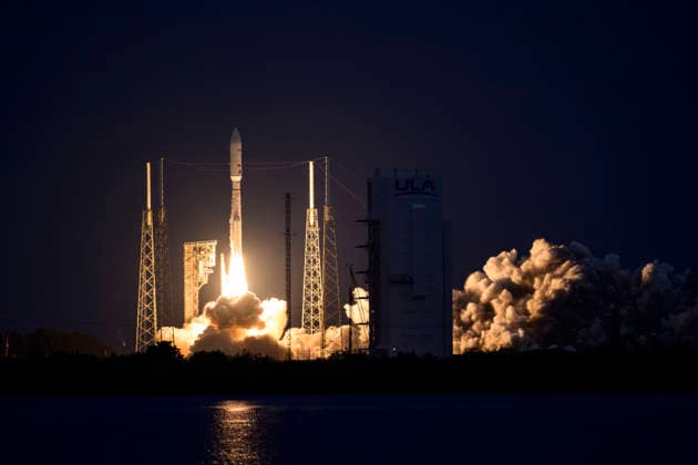 May 29, 2026, Cape Canaveral, Florida, USA: A United Launch Alliance (ULA) Atlas V rocket launches from Space Launch Complex-41 (SLC-41), Cape Canaveral Space Force Station, Florida, carrying 29 satellites for AmazonÃ¢â‚¬â ¢s Leo internet constellation on May 29, 2026 at 7:53 p.m. EDT. Cape Canaveral USA - ZUMAb268 20260529_znp_b268_010 Copyright: xJenniferxBriggsx