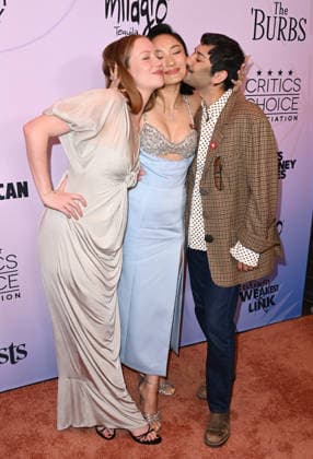 Critics Choice Association™s Annual Celebration of LGBTQ+ Cinema and TV Hannah Einbinder, Poppy Liu and Mark Indelicato arriving to The Critics Choice Association™s 3rd Annual Celebration of LGBTQ+ Cinema and Television held at the Four Seasons Hotel Los Angeles on May 29, 2026 in Los Angeles, CA. Los Angeles Four Seasons Hotel Los Angeles at Beverly Hills California USA Copyright: xLeexWattx xAFF-USA.COMx
