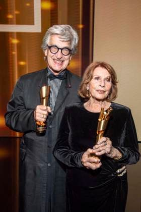 ABB FILMPREIS- Wim Wenders und Senta Berger Preistraeger mit Lola zu Gast auf der Party bei der Verleihung des Deutschen Filmpreis Lola 26 am Palais am Funkturm am 29.05.2026 in Berlin Berlin Deutschland *** ABB FILMPREIS Wim Wenders and Senta Berger award winners with Lola as guests at the party at the German Film Award ceremony Lola 26 at Palais am Funkturm on 29 05 2026 in Berlin Berlin Germany